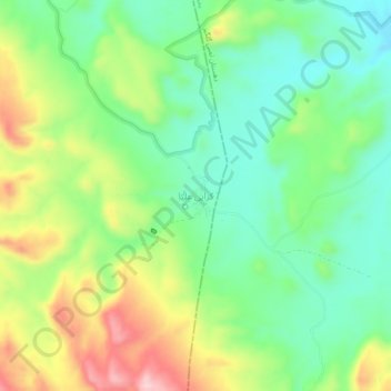 Koreai Olya topographic map, elevation, terrain