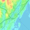 Purdys Grove topographic map, elevation, terrain