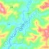 平寨 topographic map, elevation, terrain