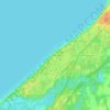 Gordon Beach topographic map, elevation, terrain