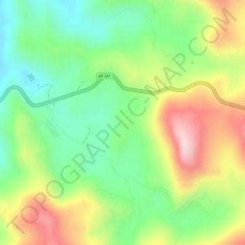 Brumadinho topographic map, elevation, terrain