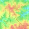 Experiment topographic map, elevation, terrain