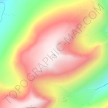 Loftet topographic map, elevation, terrain