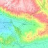 Sacaba topographic map, elevation, terrain