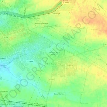 Le Logis du Vivier topographic map, elevation, terrain