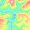 东溪镇 topographic map, elevation, terrain
