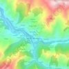 La Cortina topographic map, elevation, terrain