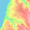 Cortesia topographic map, elevation, terrain