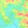 Biên Hòa topographic map, elevation, terrain