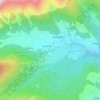 Lammertal topographic map, elevation, terrain