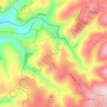 Alteerah topographic map, elevation, terrain