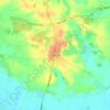 Saltum topographic map, elevation, terrain
