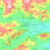 Presteigne topographic map, elevation, terrain