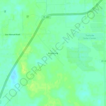 Armstrong topographic map, elevation, terrain