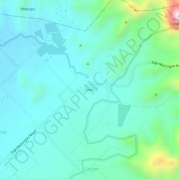 Lote topographic map, elevation, terrain