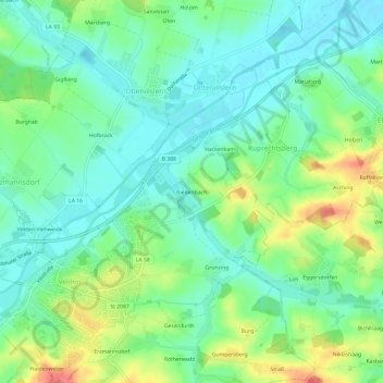 Biedenbach topographic map, elevation, terrain