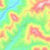 Bogas do Meio topographic map, elevation, terrain