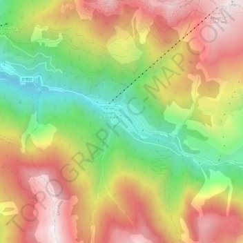 Terre-Rouge topographic map, elevation, terrain