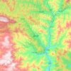 留坝县 topographic map, elevation, terrain