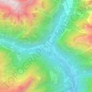 Sonogno topographic map, elevation, terrain