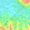 Mons topographic map, elevation, terrain