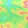 El Escobal topographic map, elevation, terrain