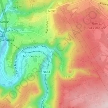 Sedoz topographic map, elevation, terrain
