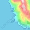 Cala Spalmatore topographic map, elevation, terrain