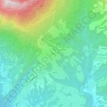 Plois topographic map, elevation, terrain