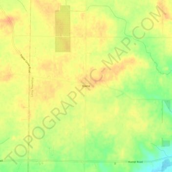 Blaine topographic map, elevation, terrain