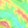 Krakowskie topographic map, elevation, terrain