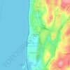 Sleepy Hollow Manor topographic map, elevation, terrain