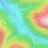 Gaschurn topographic map, elevation, terrain