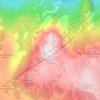 Krippenstein topographic map, elevation, terrain