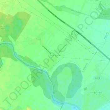 Dumitrana topographic map, elevation, terrain
