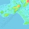 pedra do indio topographic map, elevation, terrain