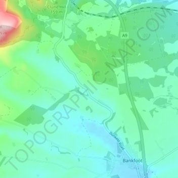 Waterloo topographic map, elevation, terrain