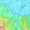 Spielfeld topographic map, elevation, terrain