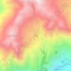 Viacha topographic map, elevation, terrain