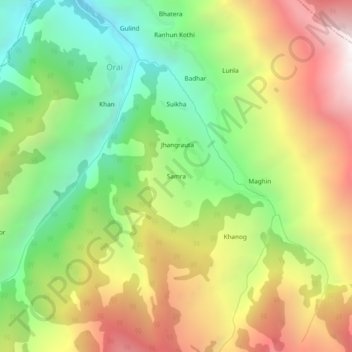 Samra topographic map, elevation, terrain
