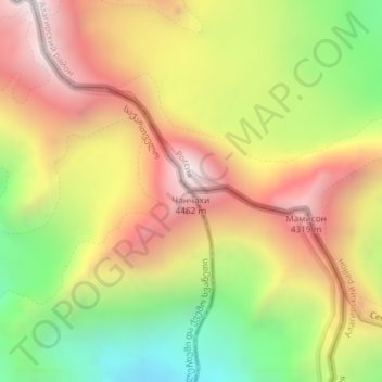 Chanchakhi topographic map, elevation, terrain