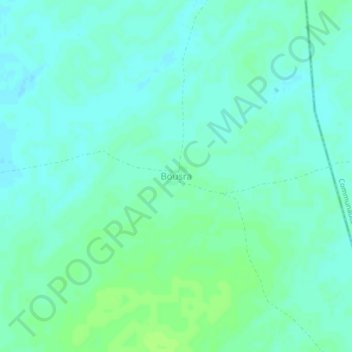 Bousra topographic map, elevation, terrain