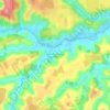 Barra do Córrego da Peneira topographic map, elevation, terrain