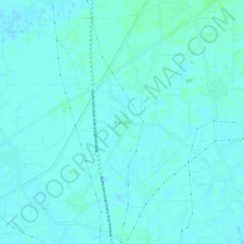 Kurali topographic map, elevation, terrain