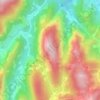 Pedra Suíça topographic map, elevation, terrain