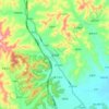 茶店镇 topographic map, elevation, terrain