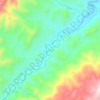 Zindah Tizhah topographic map, elevation, terrain