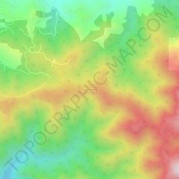 Five Points topographic map, elevation, terrain