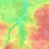 Малое Сареево topographic map, elevation, terrain
