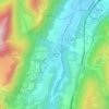 Les Saillants du Gua topographic map, elevation, terrain